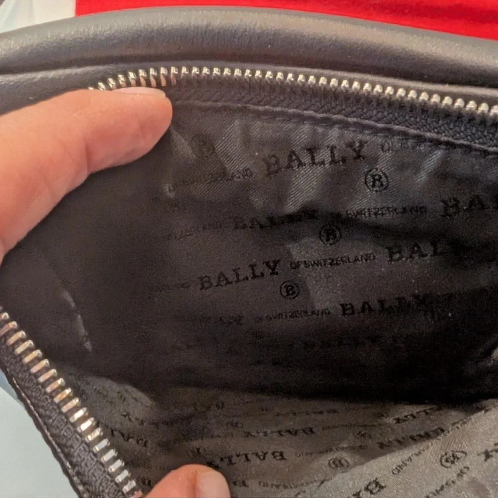 Bally Black and Red Belt Bag with Sporty Stripe Design - Picture 8 of 9